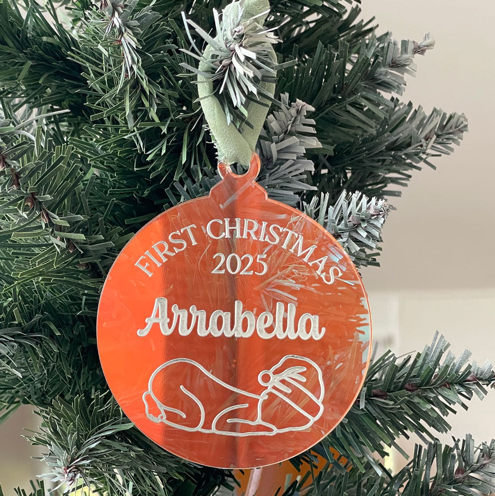 FIRST CHRISTMAS IRIDESCENT ORNAMENT