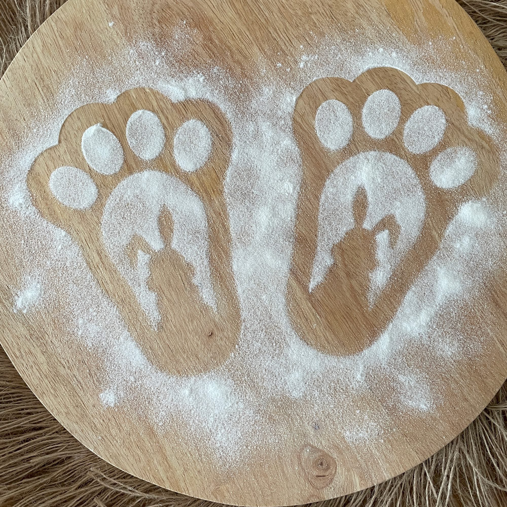 EASTER BUNNY FOOTPRINTS
