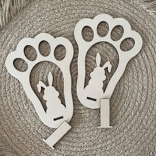 EASTER BUNNY FOOTPRINTS