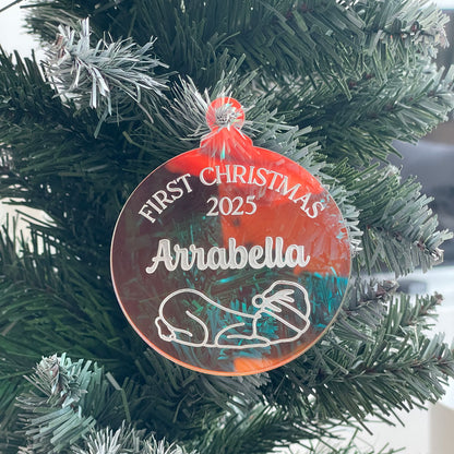FIRST CHRISTMAS IRIDESCENT ORNAMENT