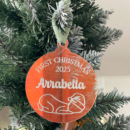 FIRST CHRISTMAS IRIDESCENT ORNAMENT