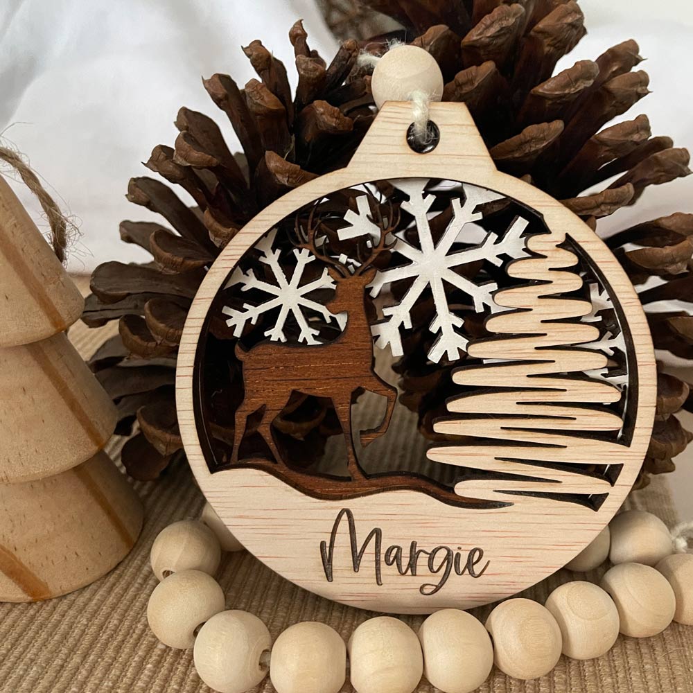 CHRISTMAS TREE LAYERED ORNAMENT