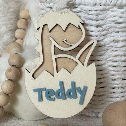 PERSONALISED DINOSAUR EASTER TAG