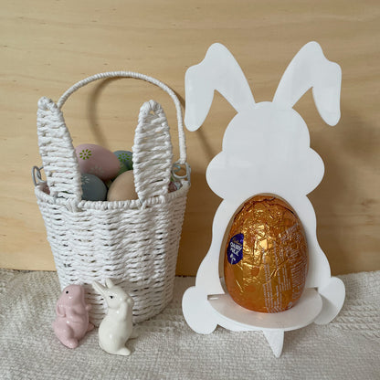 LUXE EASTER EGG HOLDER - WHITE ACRYLIC