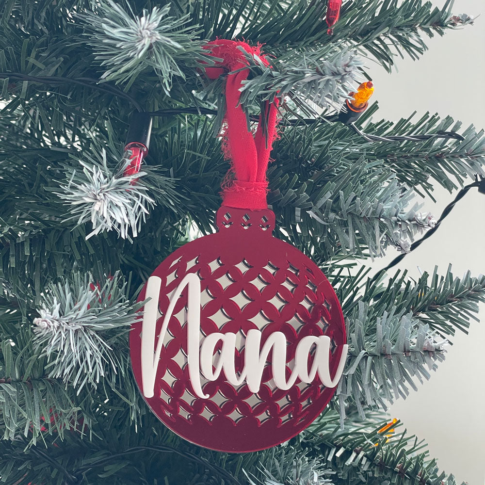 CHRISTMAS BALL ORNAMENT - PATTERN