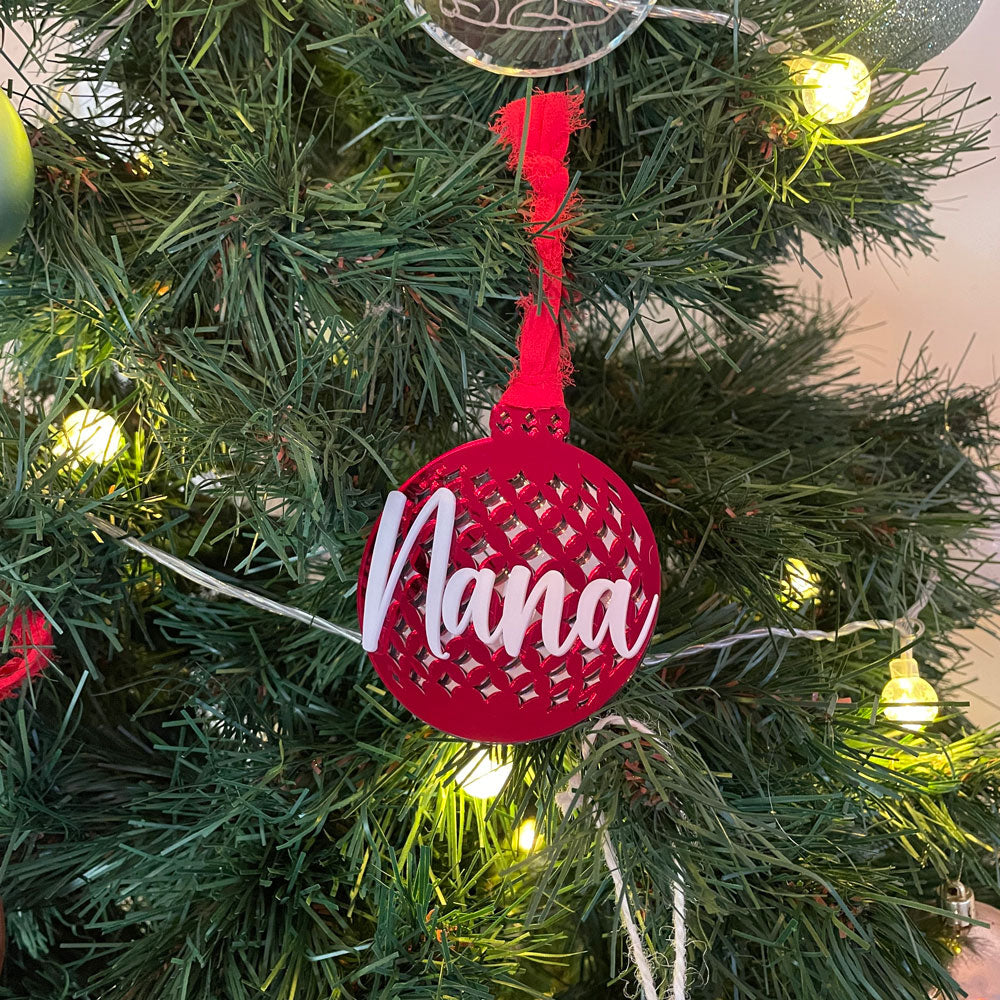 CHRISTMAS BALL ORNAMENT - PATTERN